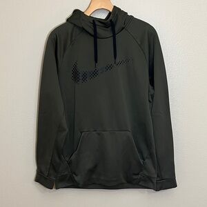 Nike Dark Green Therma-Fit Athletic Pullover Hoodie Sweatshirt